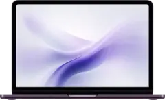 MacBook mockup frame in indigo